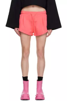 Шорты на шнурке Msgm, цвет fuchsia