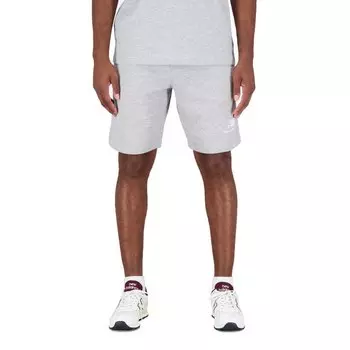 Шорты New Balance Essentials Stacked Logo French Terry, серый
