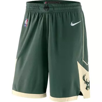 Шорты Nike Milwaukee Bucks, зеленый