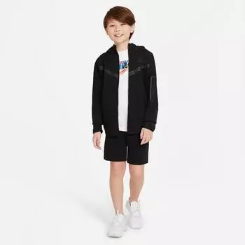 Шорты Nike Sportswear Tech Fleece для мальчиков, черный
