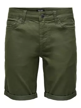 Шорты Only & Sons PLY, оливковый