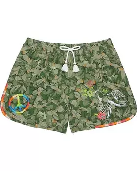 Шорты PEEK Embroidered Shorts, оливковый