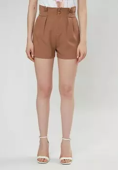 Шорты PLEATED INFLUENCER, цвет camel