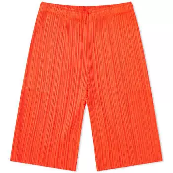 Шорты Pleats Please Issey Miyake Pleats Shorts, оранжевый
