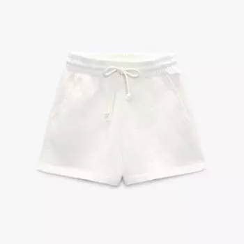 Шорты плюшевые Zara, белый