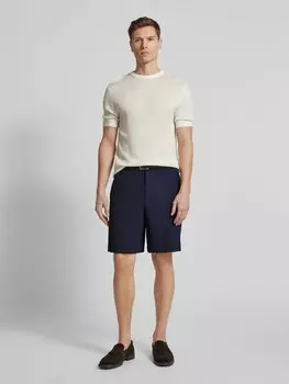 Шорты прямого кроя с фактурным узором Emporio Armani