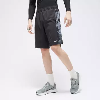 Шорты Reebok камуфляжные, черный