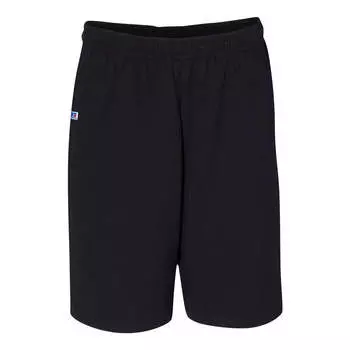 Шорты Russell Athletic Essential Jersey из хлопка с карманами, черный