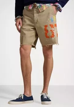 Шорты RUSTIC TWILL FLAT FRONT SHORT Polo Ralph Lauren, хаки