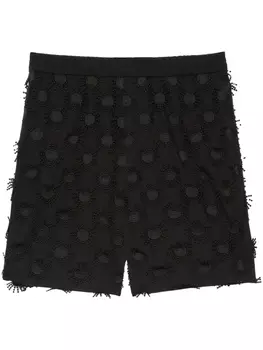 Шорты с бисером MSGM, черный