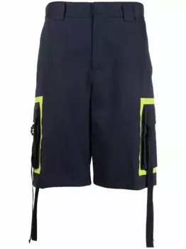 Шорты с кисточками MSGM, синий