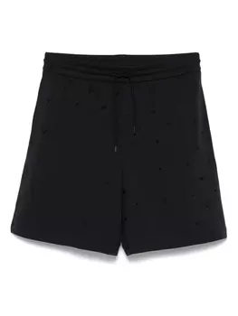 Шорты с логотипом и жаккардом Emporio Armani, синий