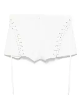 Шорты с люверсами BLUMARINE, белый