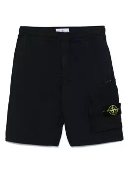 Шорты с нашивкой Compass Stone Island, синий