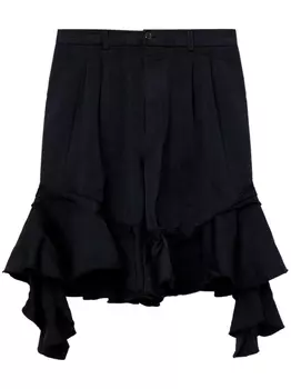 Шорты с оборками Comme Des Garons Comme Des Garons, черный