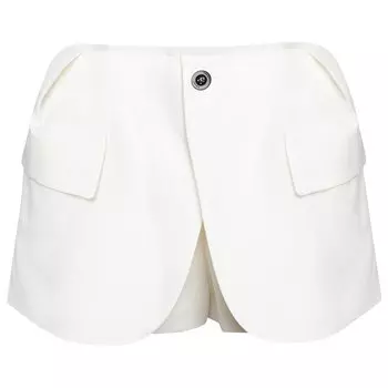 Шорты Sacai Double Faced Silk Shorts, белый