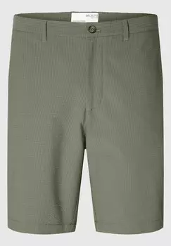 Шорты SEERSUCKER Selected Homme, серый металлик