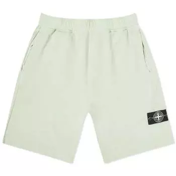 Шорты Stone Island Closed Loop Tinto Terra Sweat, светло-зеленый