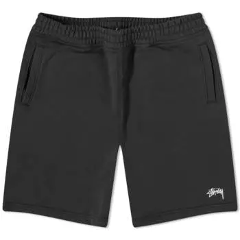 Шорты Stussy Stock с логотипом, черный