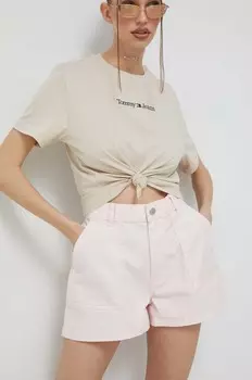 Шорты Tommy Jeans, розовый