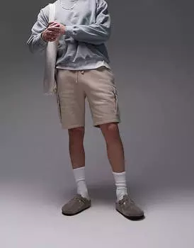 Шорты Topman Cargo, бежево-серый