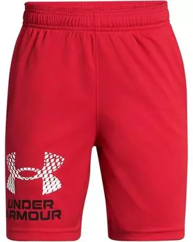 Шорты Under Armour Kids Tech Logo Shorts, цвет Red/White