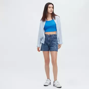 Шорты Uniqlo Denim, темно-синий