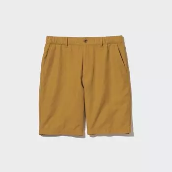 Шорты Uniqlo льняные, горчичный