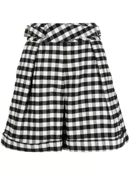 Шорты в клетку Kenzo, черный