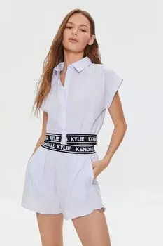 Шорты в тонкую полоску Kendall + Kylie Forever 21, синий