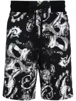 Шорты Watercolour Couture Versace Jeans Couture, черный
