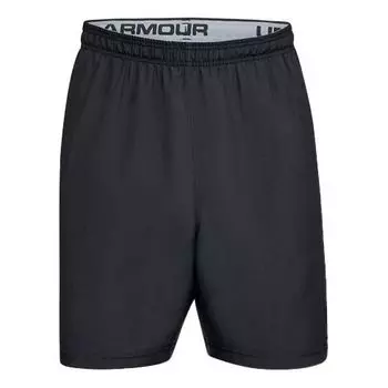 Шорты woven graphic wordmark shorts 'black' Under Armour, черный