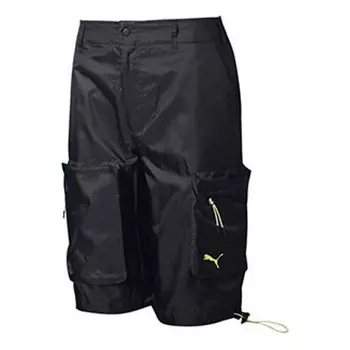 Шорты x central saint martins woven shorts 'black white' Puma, черный