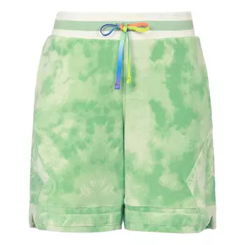 Шорты xj balvin tie die короткие Air Jordan, зеленый