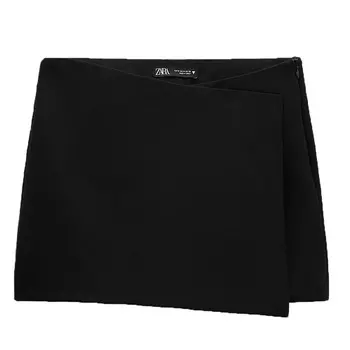 Шорты Zara Asymmetric, черный