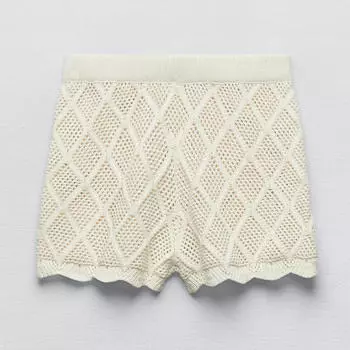 Шорты Zara Chenille, бежевый