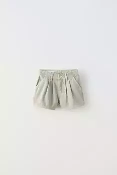 Шорты Zara Denim Bermuda, серый