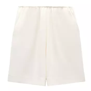 Шорты Zara Glossy Bermuda, белый