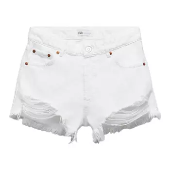 Шорты Zara High-rise, белый