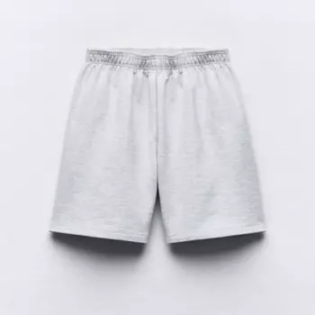 Шорты Zara Interlock, серый