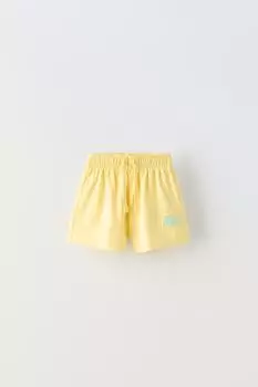 Шорты Zara Plush Bermuda, желтый