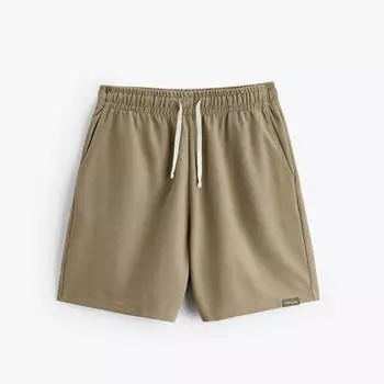 Шорты Zara Textured Bermuda With Label, бежевый