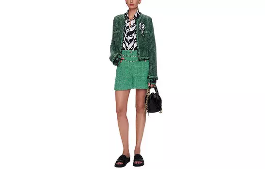 Шорты женские Chanel, зеленый