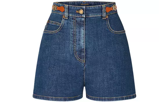 Шорты женские Louis Vuitton Denim, синий