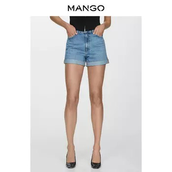 Шорты женские Mango джинсовые, синий