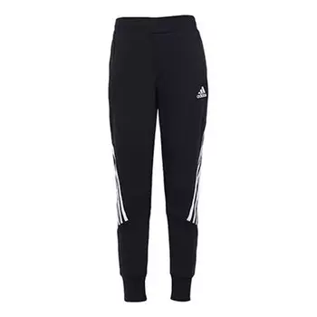 Штаны тканые трикотажные штаны Adidas, черный