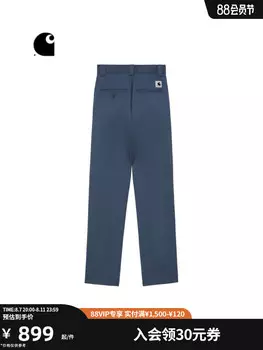 Штаны женские Carhartt WIP с логотипом, синий