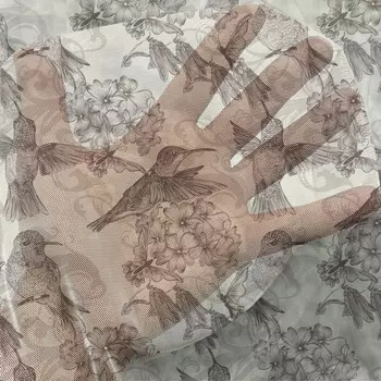 Шторы с принтом Ambesonne, серый