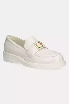 SHUTTLE кожаные лоферы Guess, бежевый