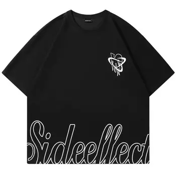 Sideeffect Футболка унисекс, Набор из 2 штук (черный и хаки)